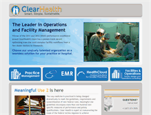 Tablet Screenshot of clear-health.com
